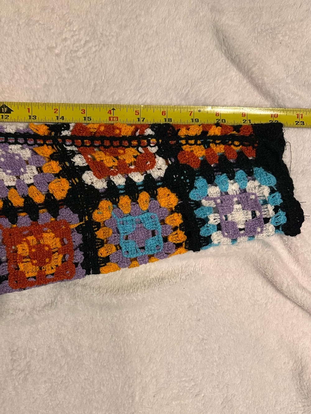 Crochet Square-Pattern Bolero Sweater - Multi-Color - Picture 6 of 11